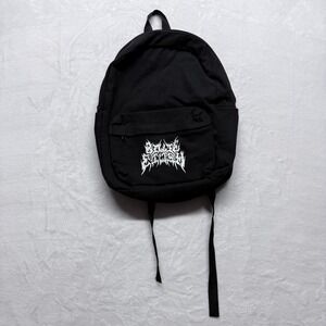 Billie Eilish Black Canvas Backpack Graphic Print Front Pocket Bag